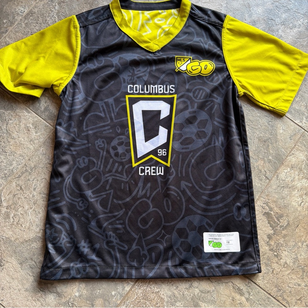 Reversible Columbus Crew Black & Yellow YM Soccer Jersey